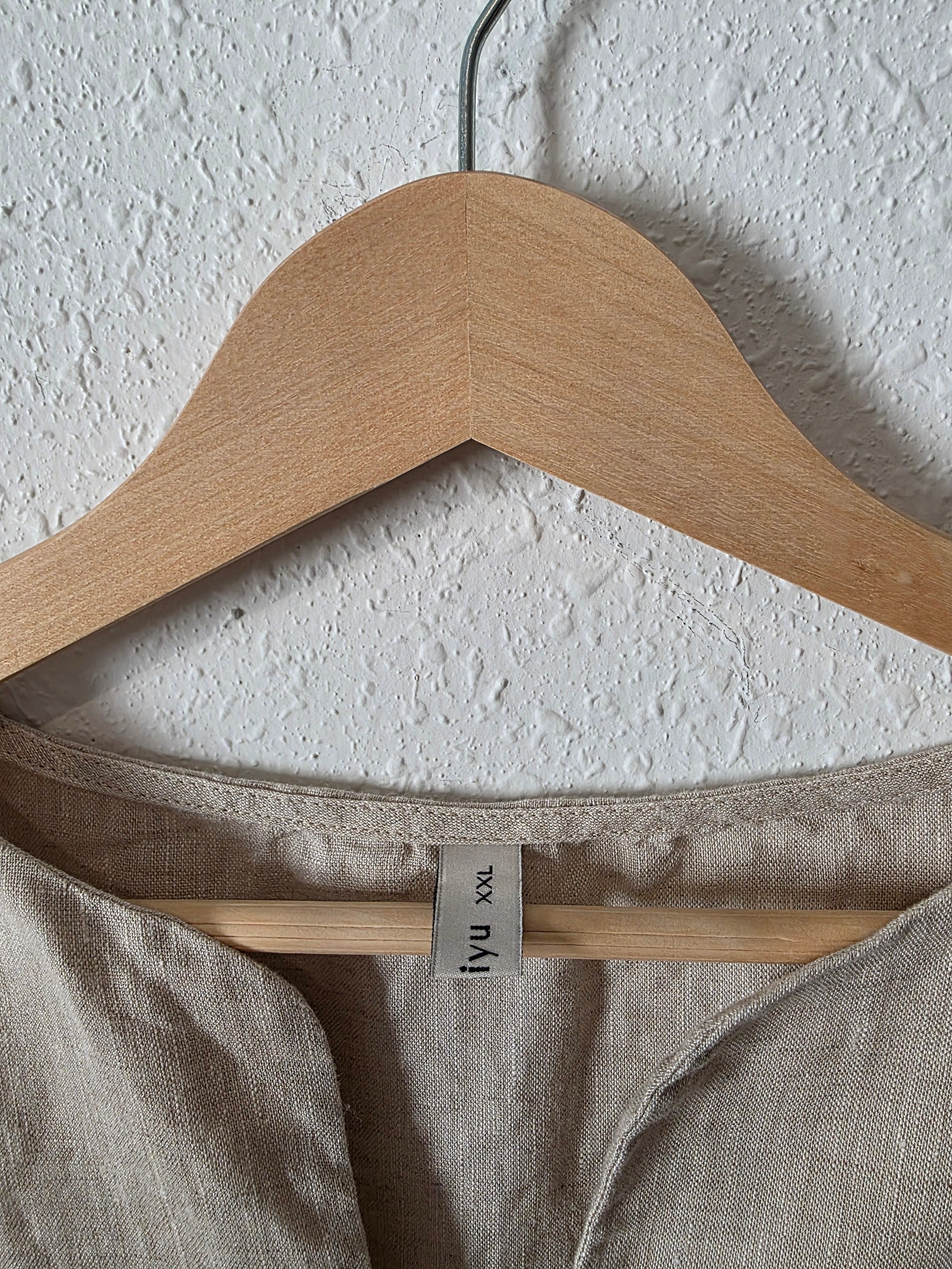 Oversized Boxy Linen Top (XXL)