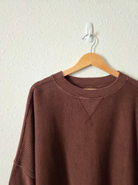 Aerie Chocolate Brown Sweatshirt (XL)