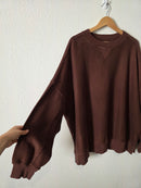 Aerie Chocolate Brown Sweatshirt (XL)