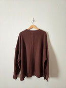 Aerie Chocolate Brown Sweatshirt (XL)