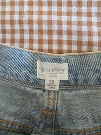 Z Supply Light Wash Denim Shorts (28)