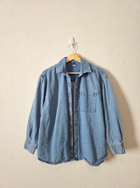 Denim Button Up Shirt (XS)
