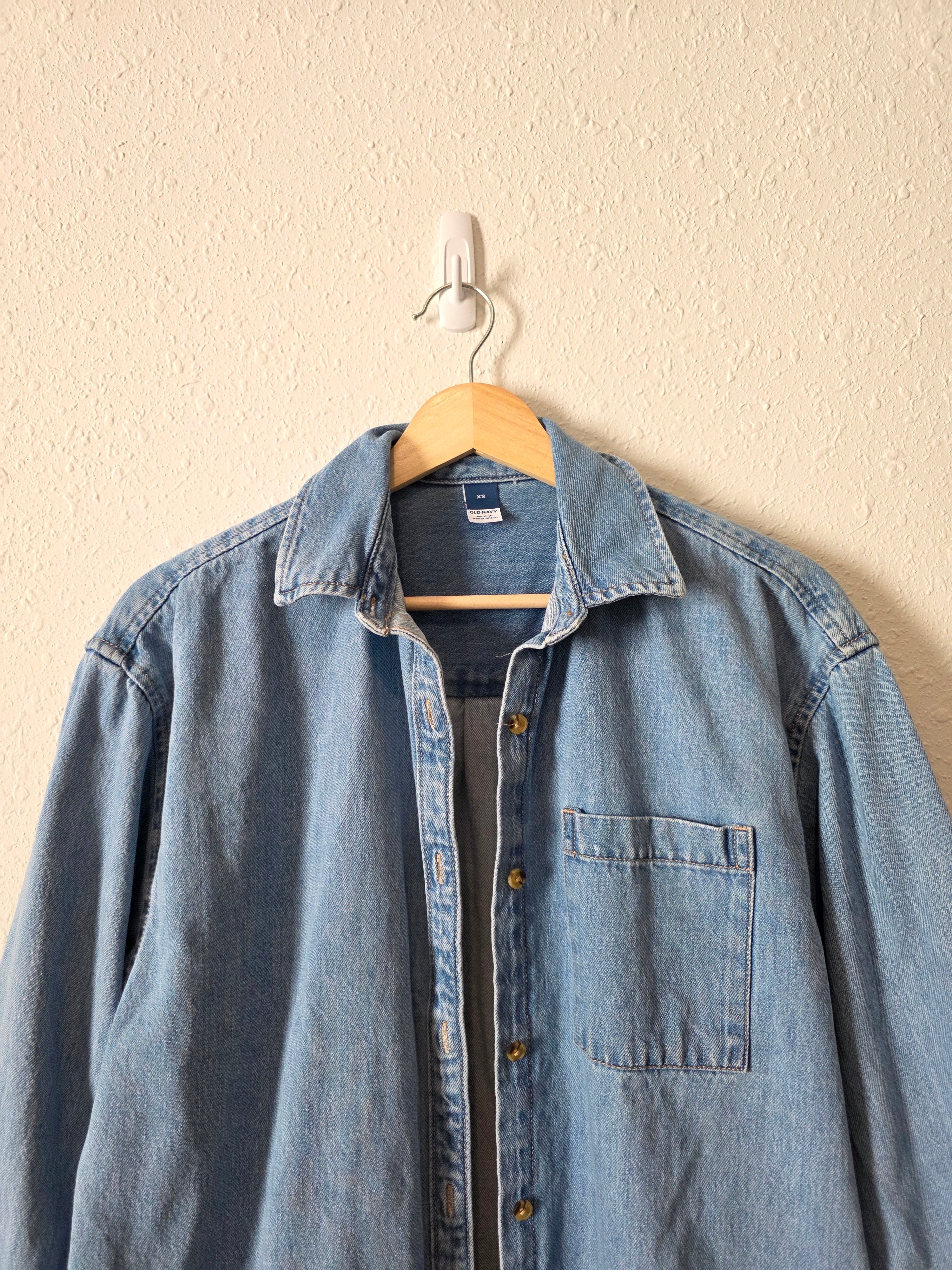 Denim Button Up Shirt (XS)
