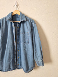 Denim Button Up Shirt (XS)