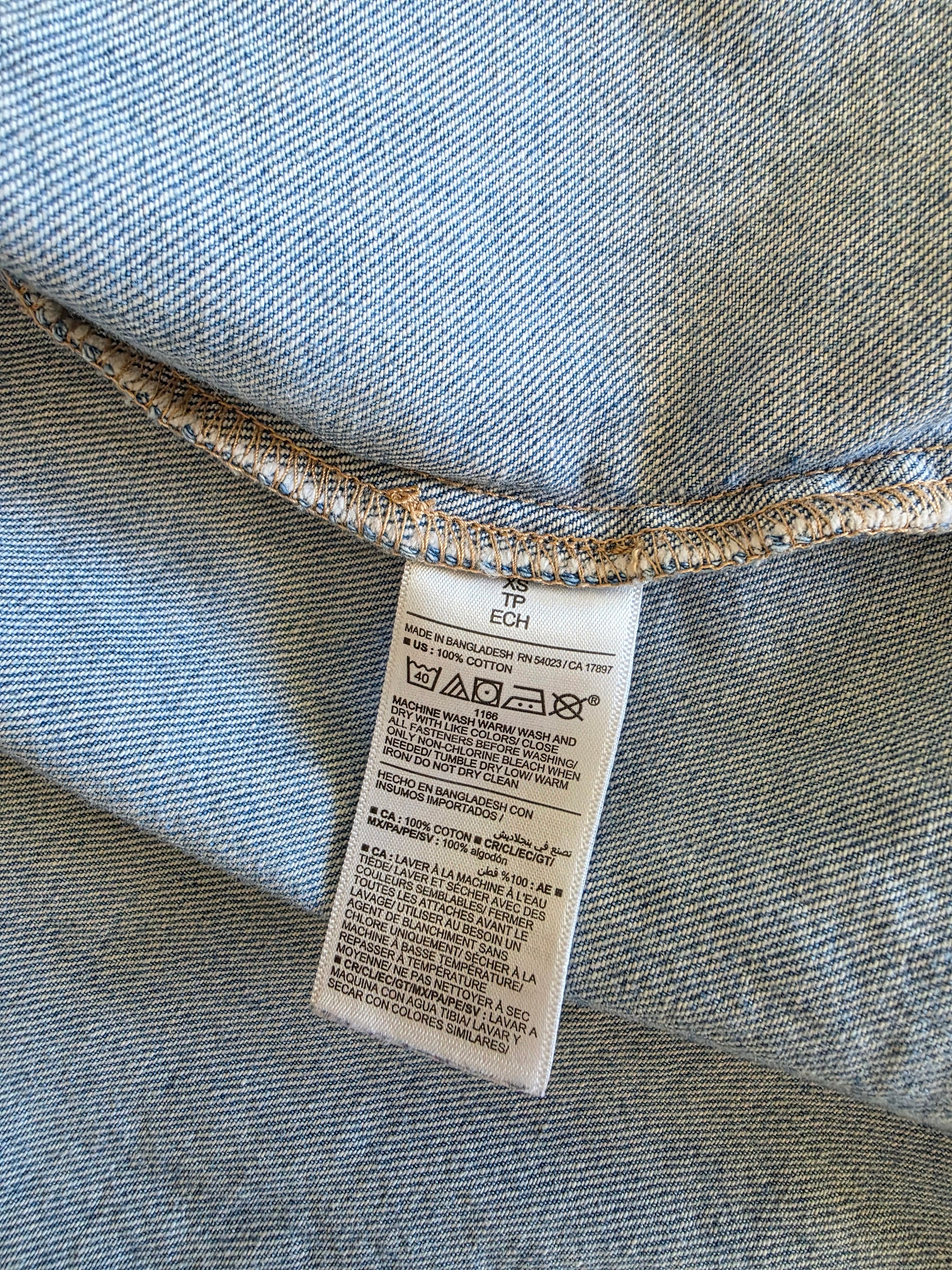 Denim Button Up Shirt (XS)