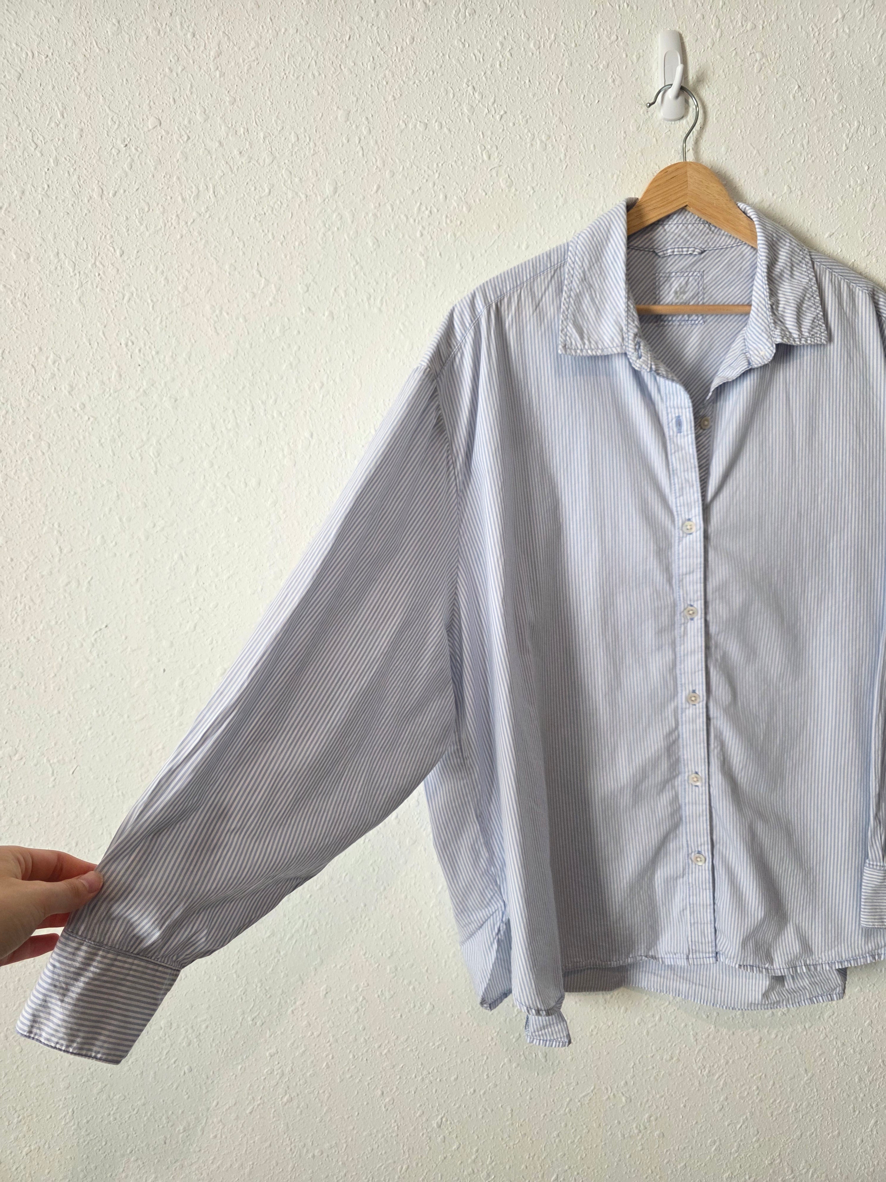 Aerie Striped Button Up Shirt (L)