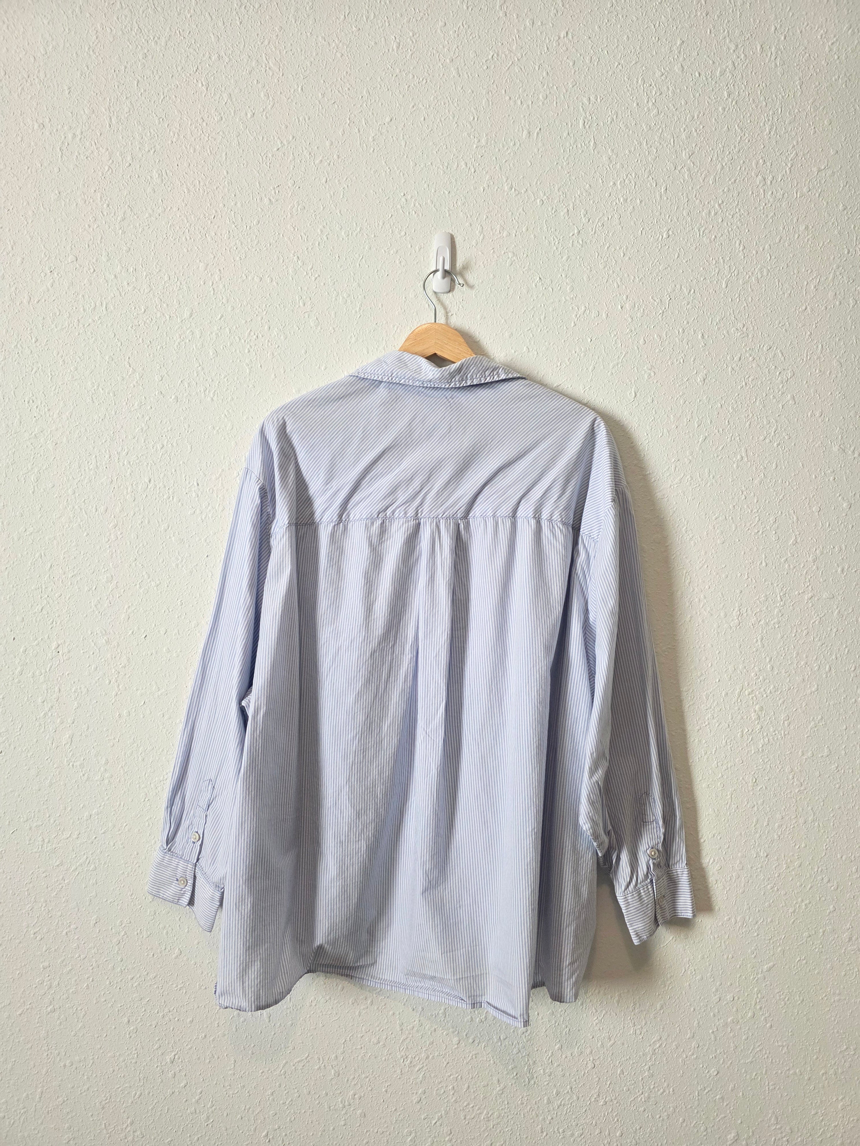 Aerie Striped Button Up Shirt (L)
