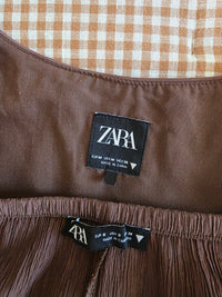 Zara Chocolate Brown Matching Set (S/M)