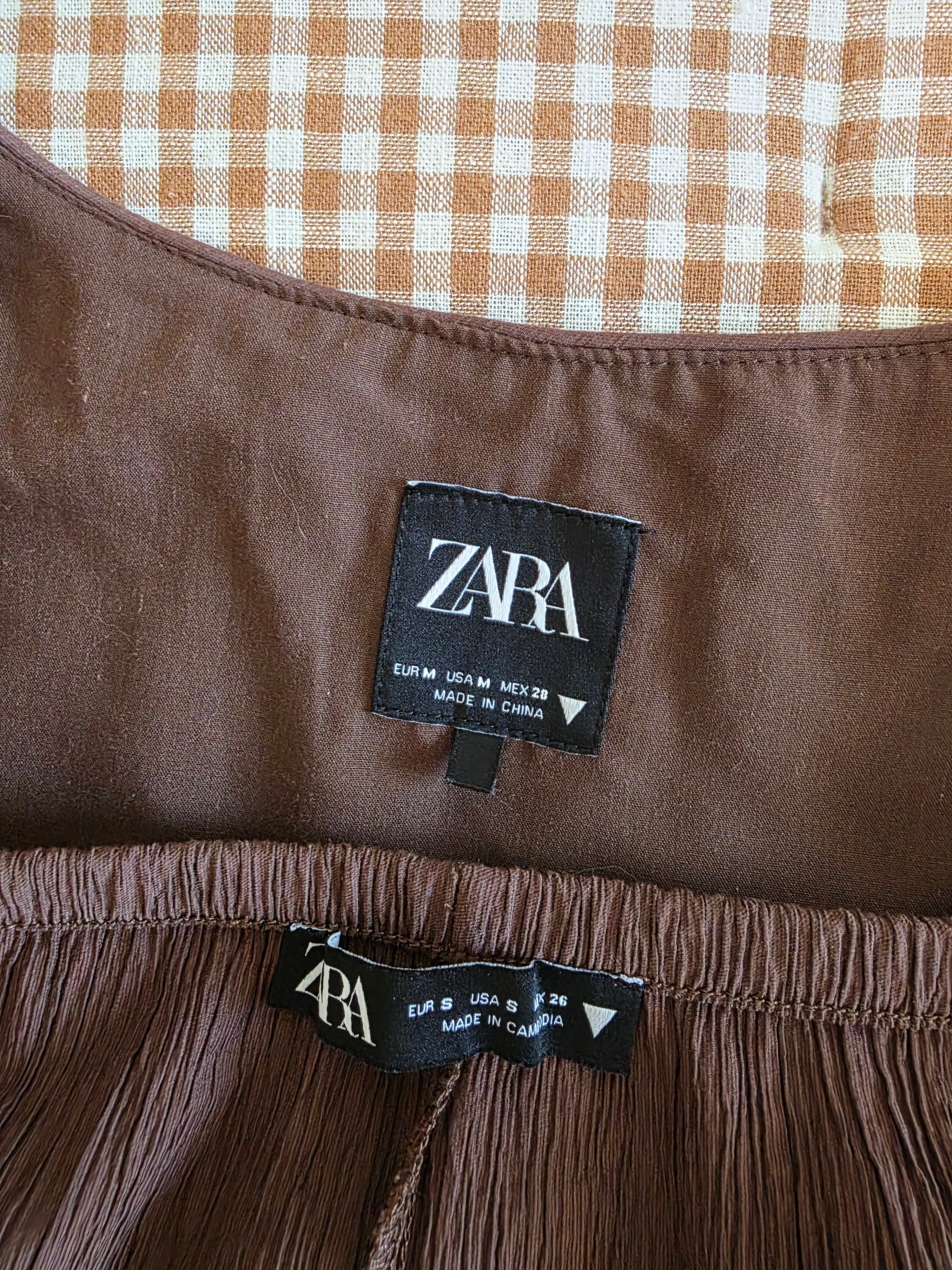 Zara Chocolate Brown Matching Set (S/M)