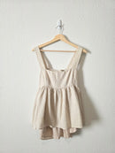 Dissh Tie Back Linen Top (10)