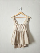 Dissh Tie Back Linen Top (10)