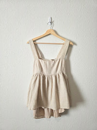 Dissh Tie Back Linen Top (10)