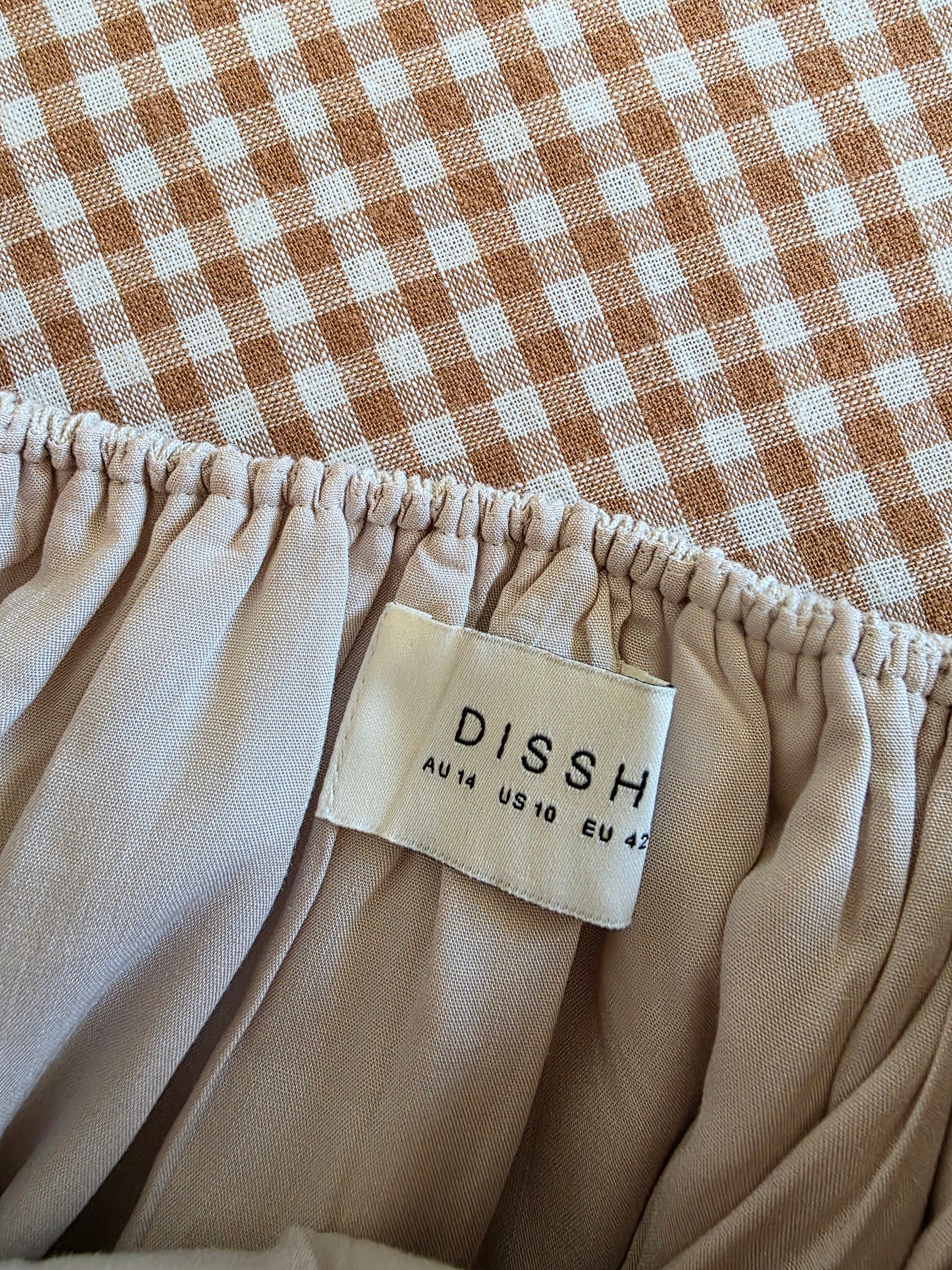 Dissh Tie Back Linen Top (10)