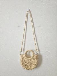 Small Raffia Crossbody Purse