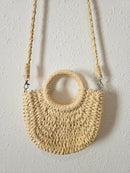 Small Raffia Crossbody Purse