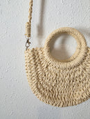 Small Raffia Crossbody Purse