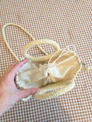 Small Raffia Crossbody Purse