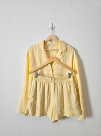 Zara Yellow Linen Matching Set (S/M)