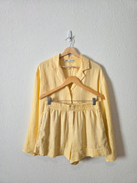 Zara Yellow Linen Matching Set (S/M)