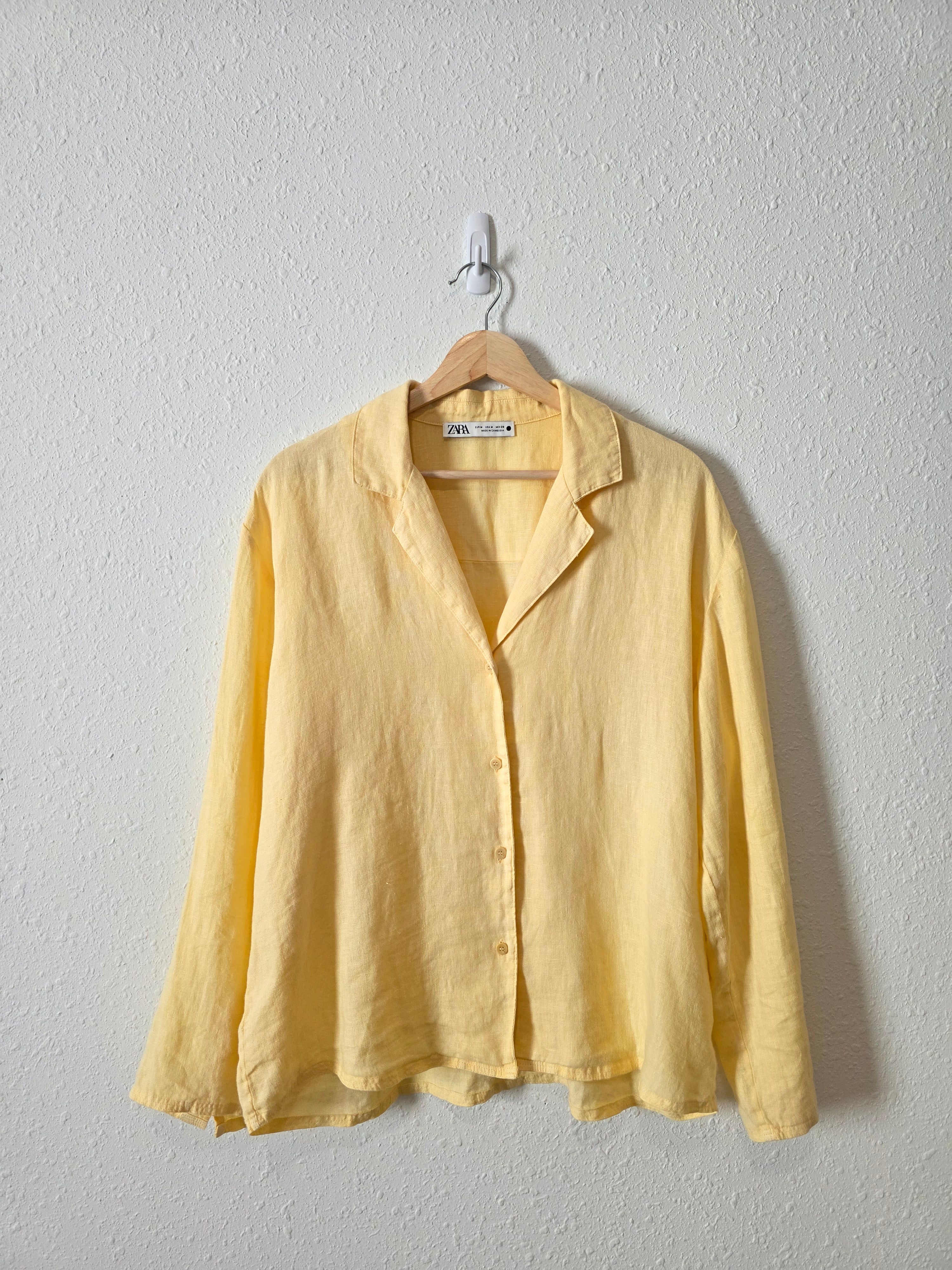 Zara Yellow Linen Matching Set (S/M)