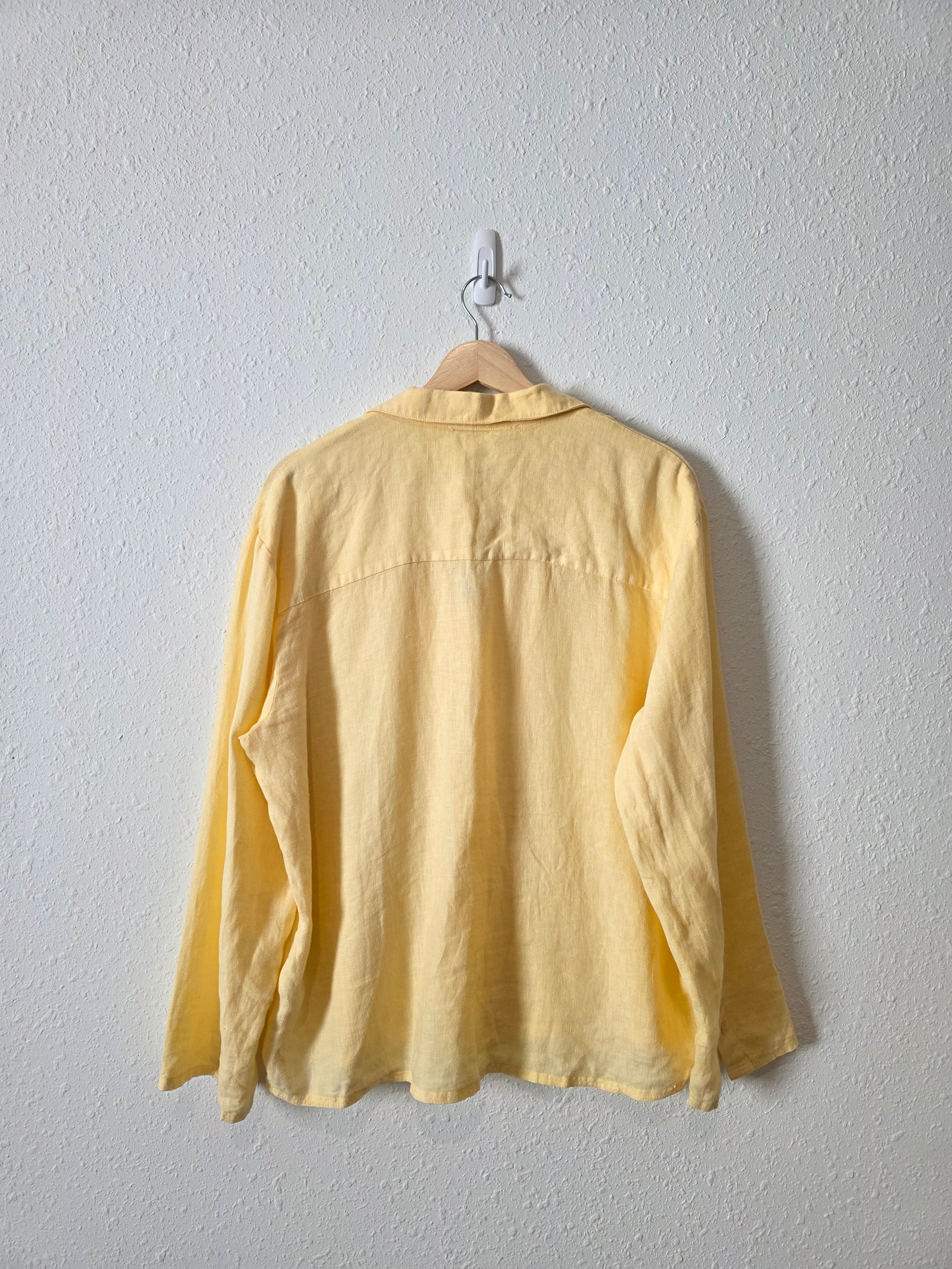 Zara Yellow Linen Matching Set (S/M)