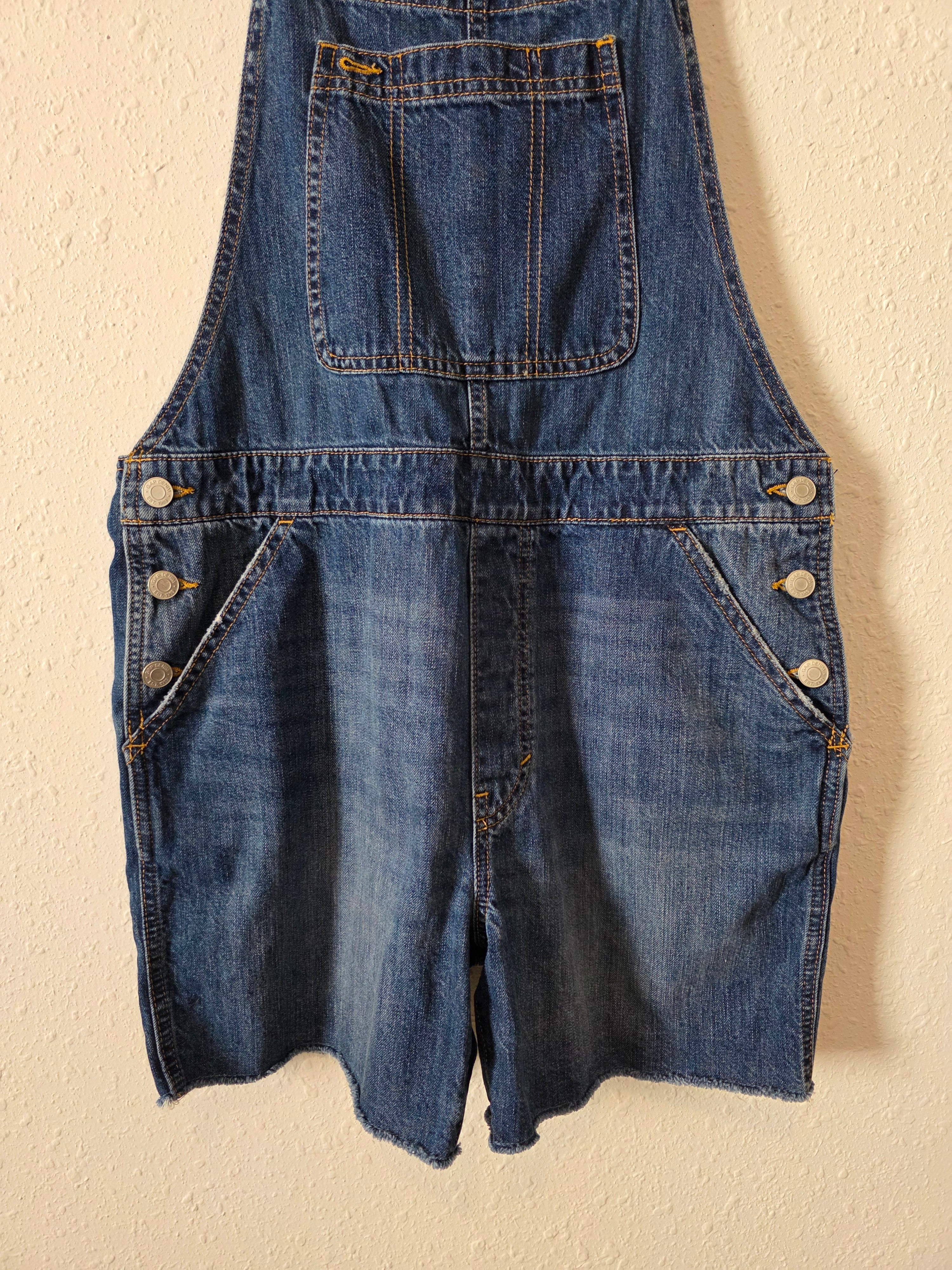 Gap Relaxed Denim Shortalls (M)