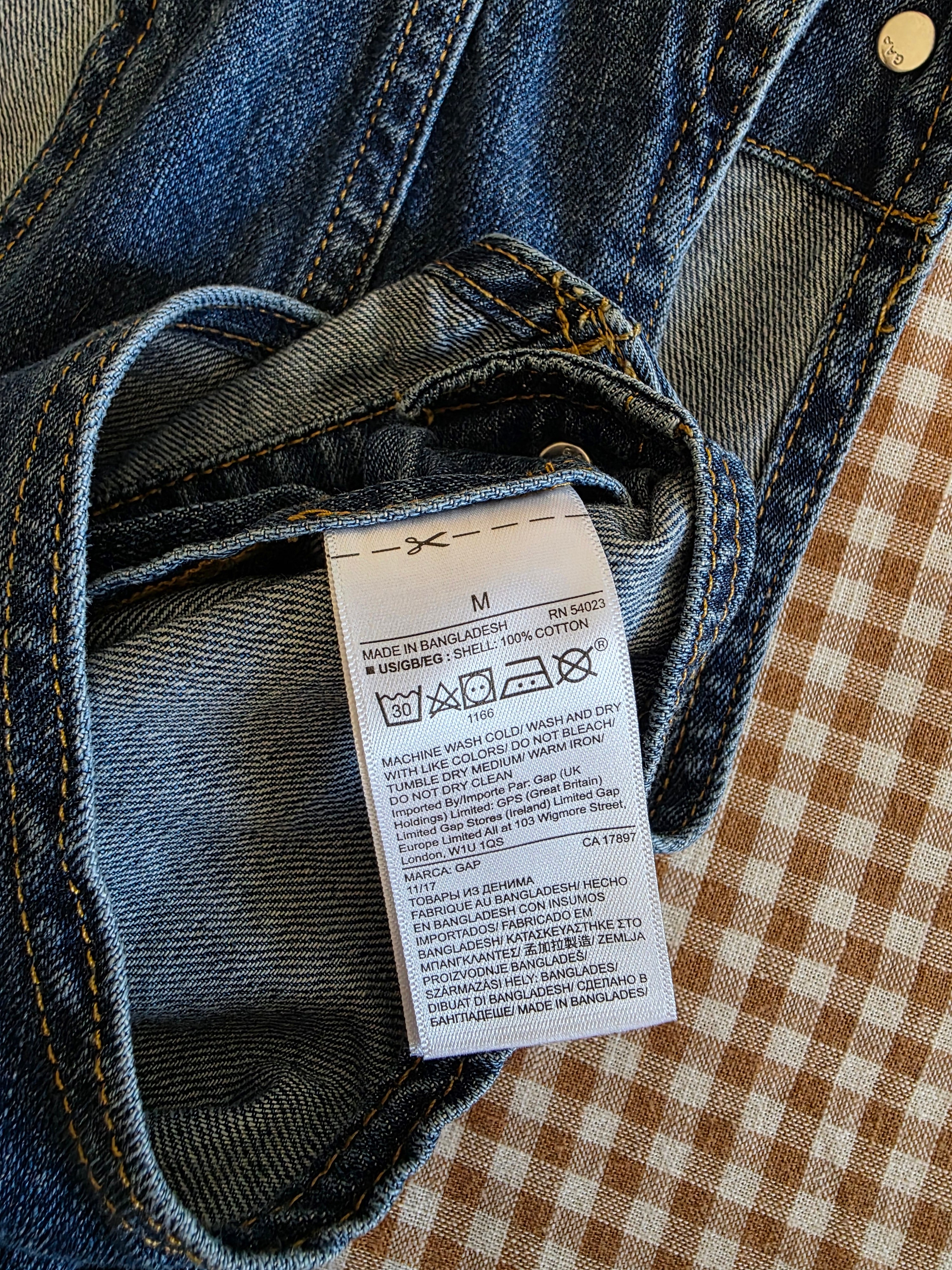 Gap Relaxed Denim Shortalls (M)