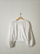 Aerie Tie Front Puff Sleeve Top (S)