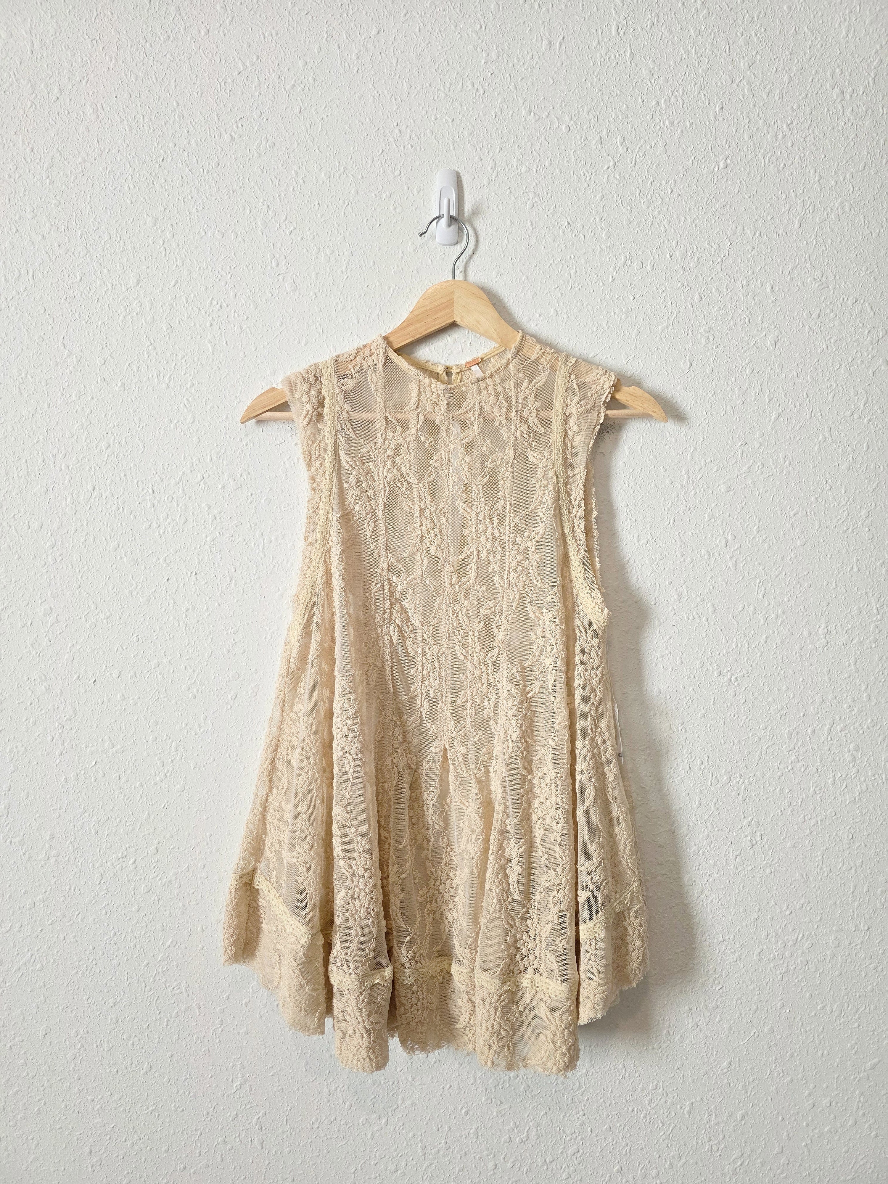 Free People Floral Lace Top (S)