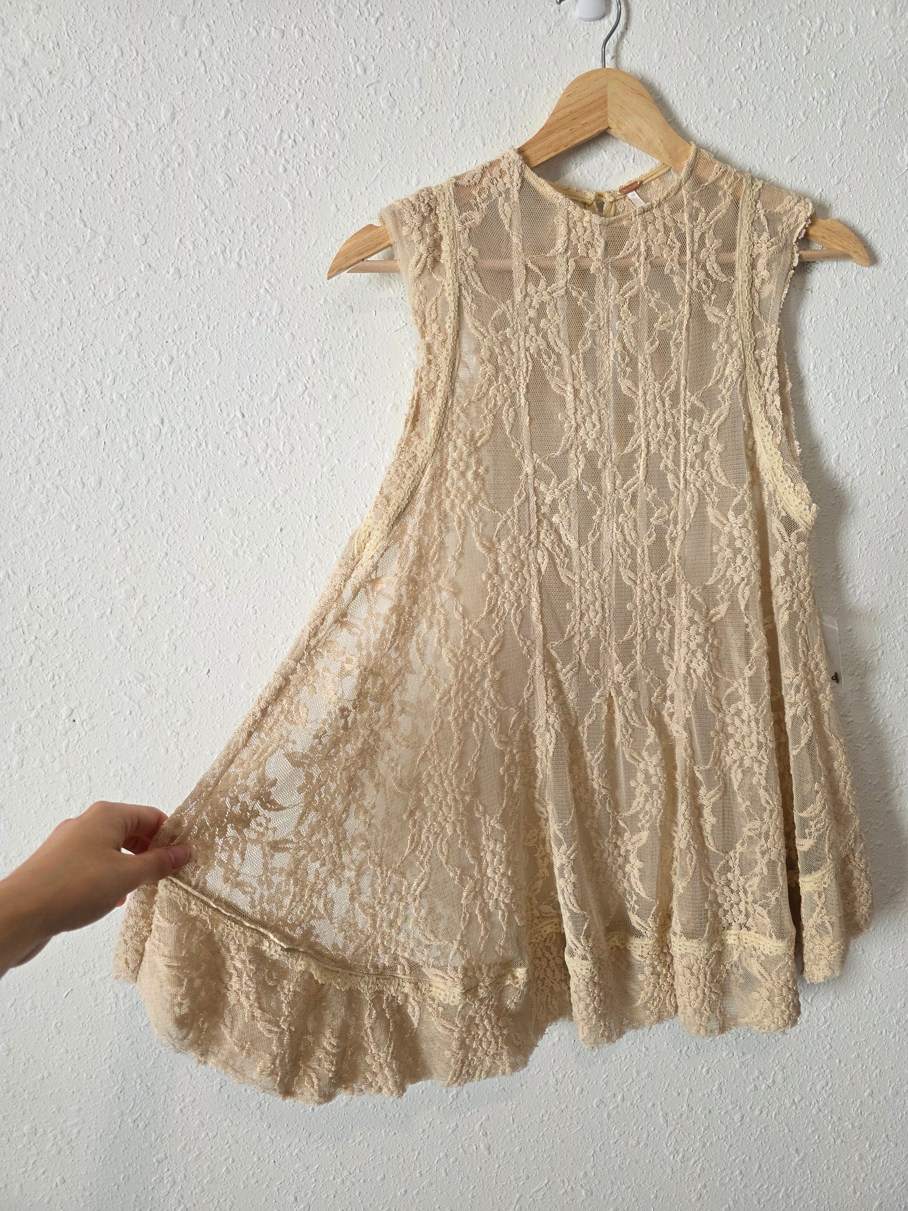 Free People Floral Lace Top (S)