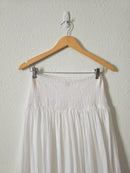 White Cotton Midi Skirt (M)
