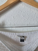 White Cotton Midi Skirt (M)
