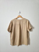 J.Crew Cotton Gauze V Neck Top (L)