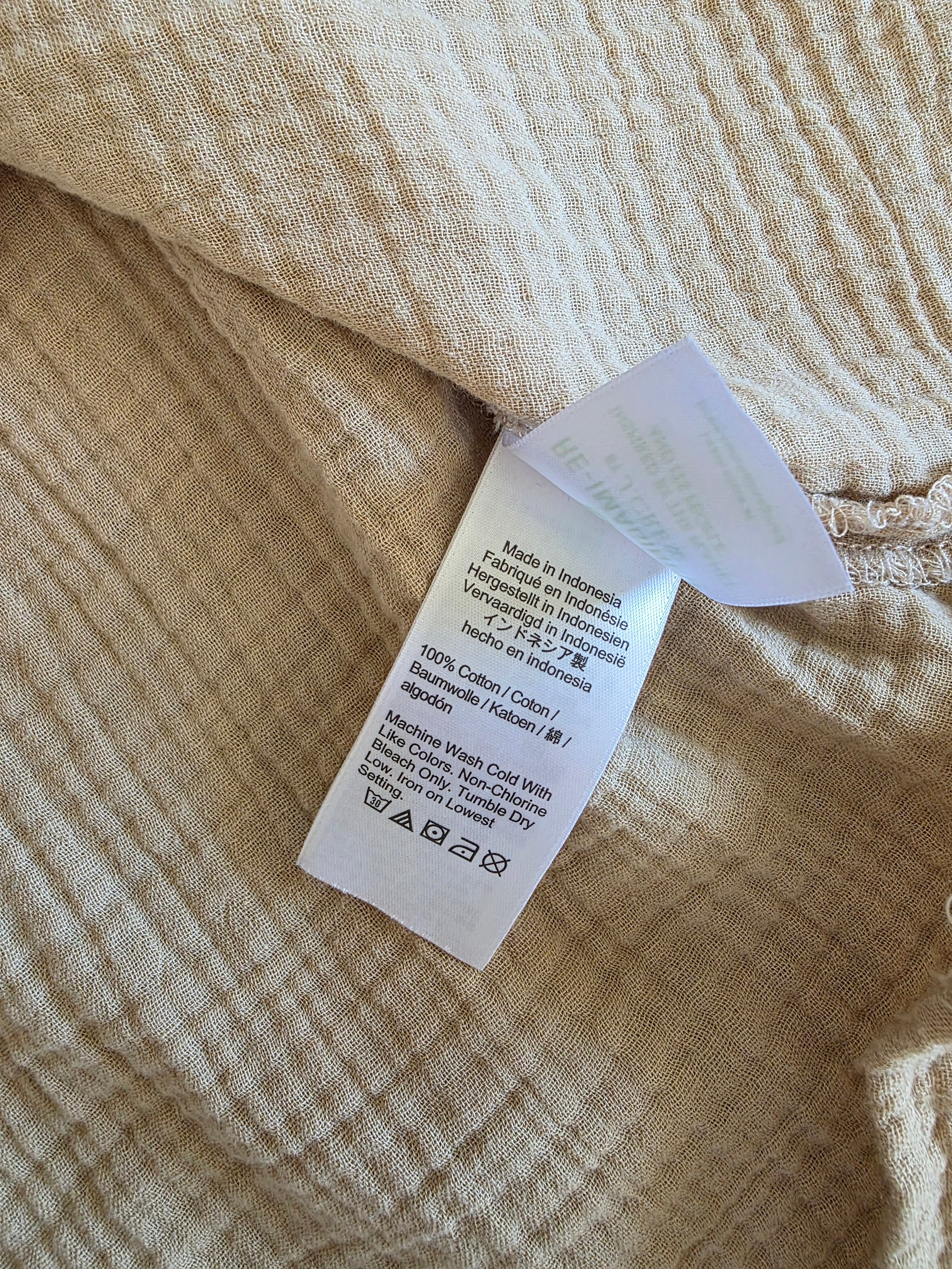 J.Crew Cotton Gauze V Neck Top (L)