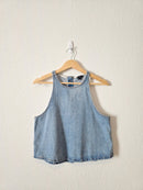 Lucky Brand Denim Button Back Tank (S)