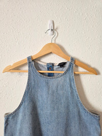 Lucky Brand Denim Button Back Tank (S)