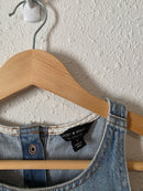 Lucky Brand Denim Button Back Tank (S)