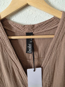 NEW Brown Gauze Romper (S)