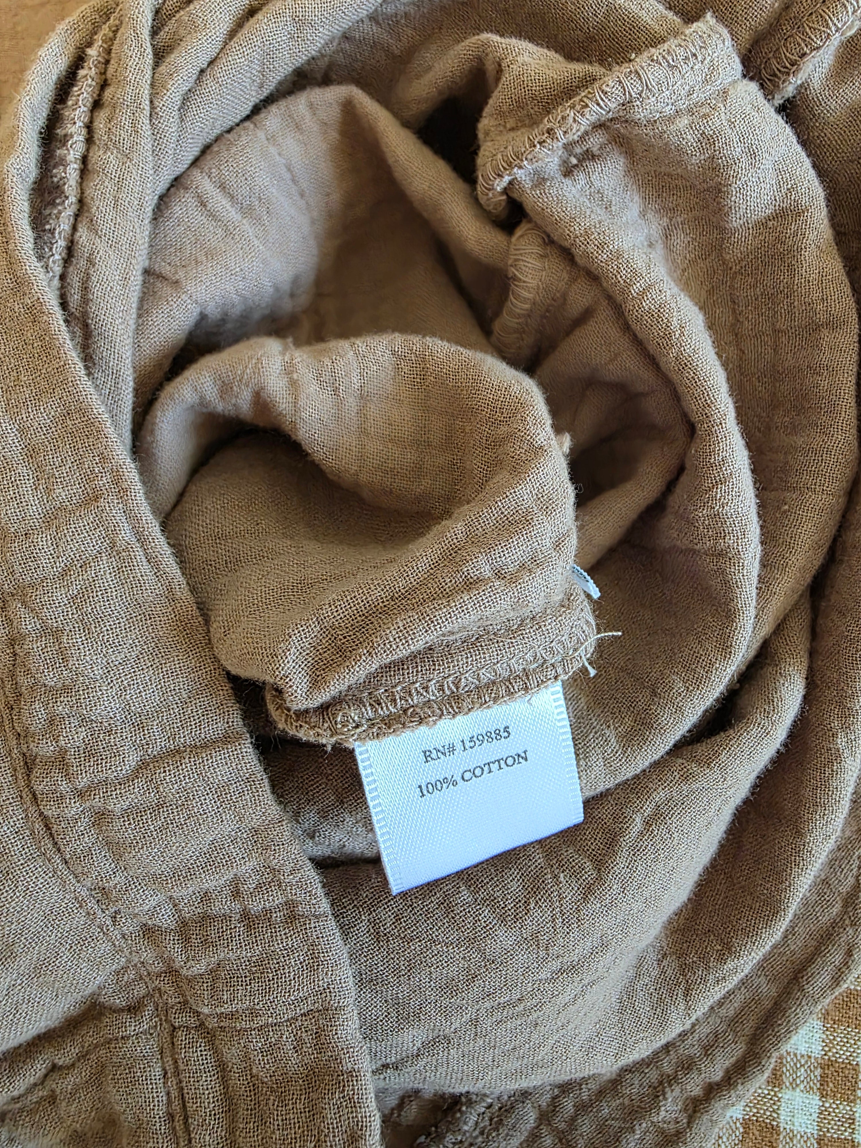 NEW Brown Gauze Romper (S)