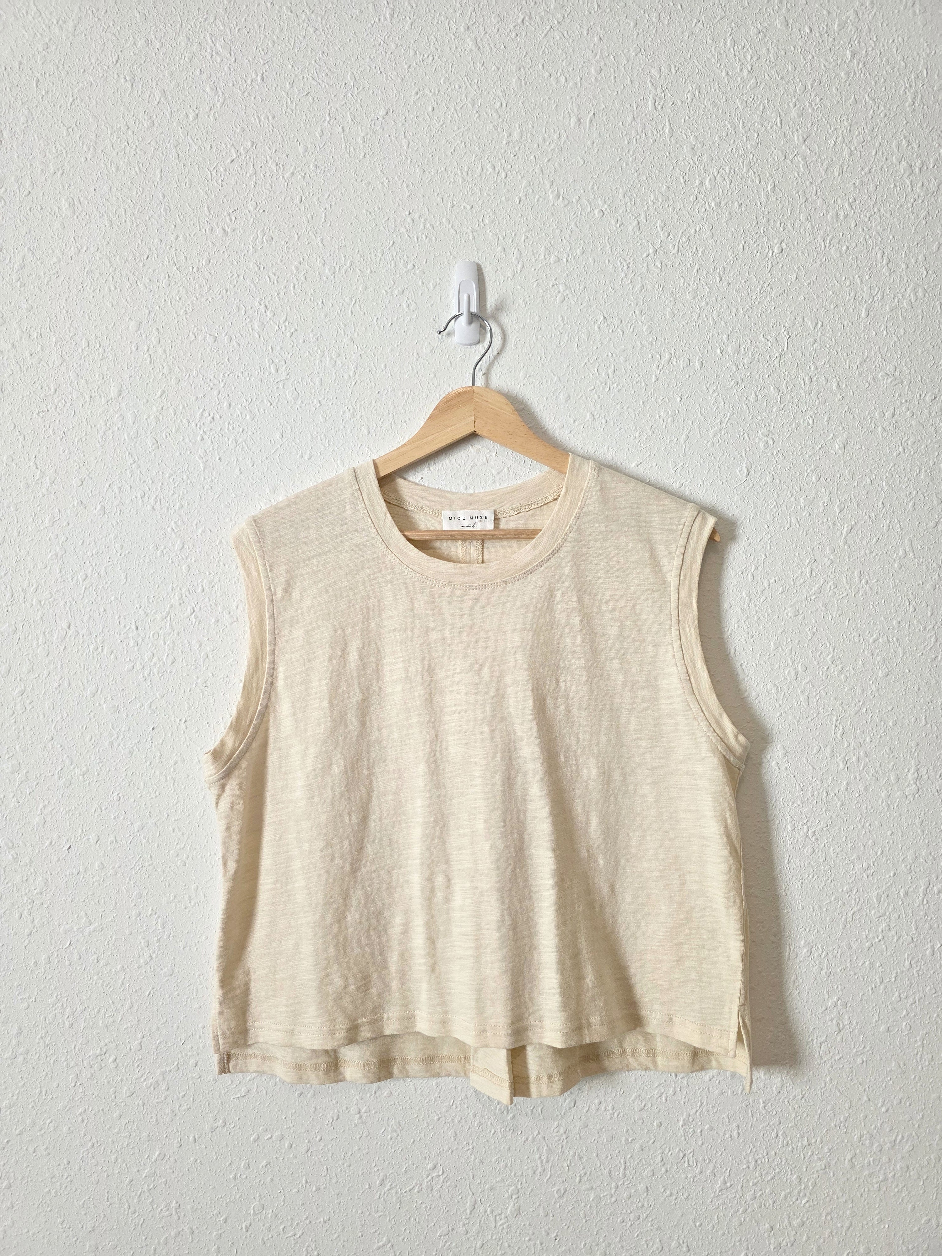 Miou Muse Boxy Cotton Top (S)