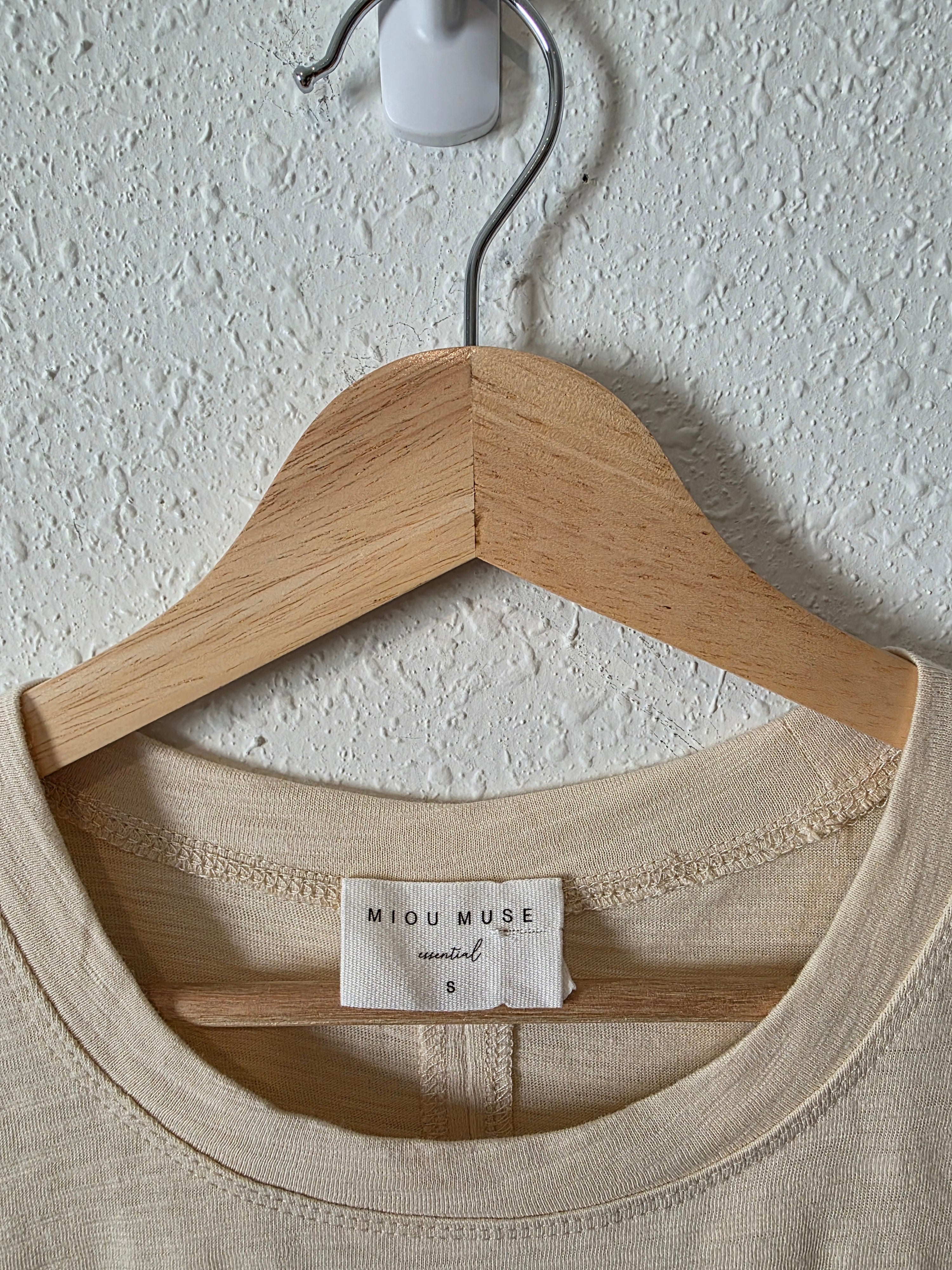 Miou Muse Boxy Cotton Top (S)