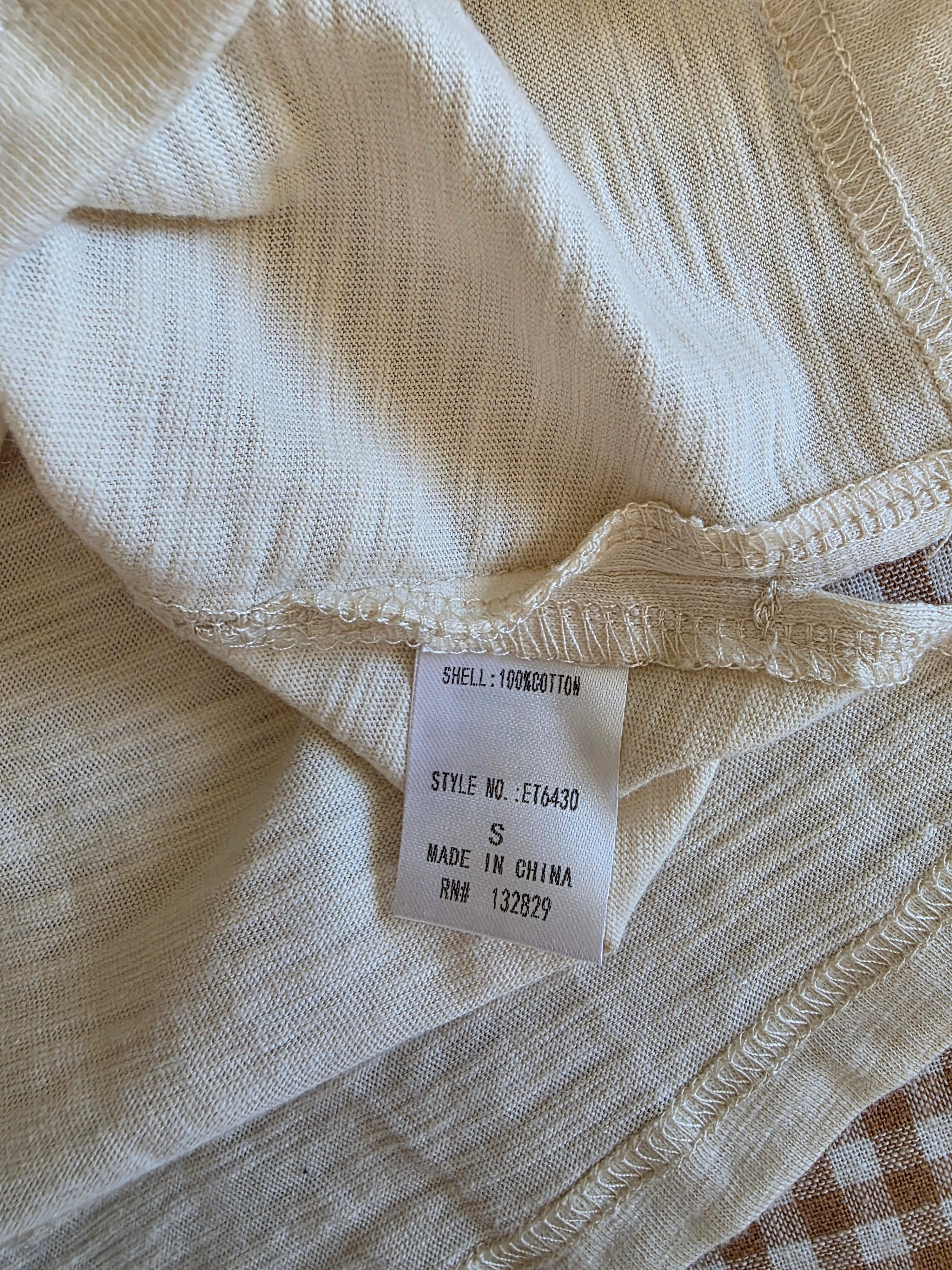 Miou Muse Boxy Cotton Top (S)