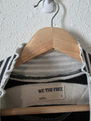 Free People Striped Mockneck Tee (L)