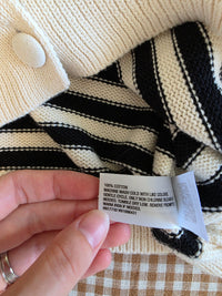 Striped Cotton Cardigan (L)
