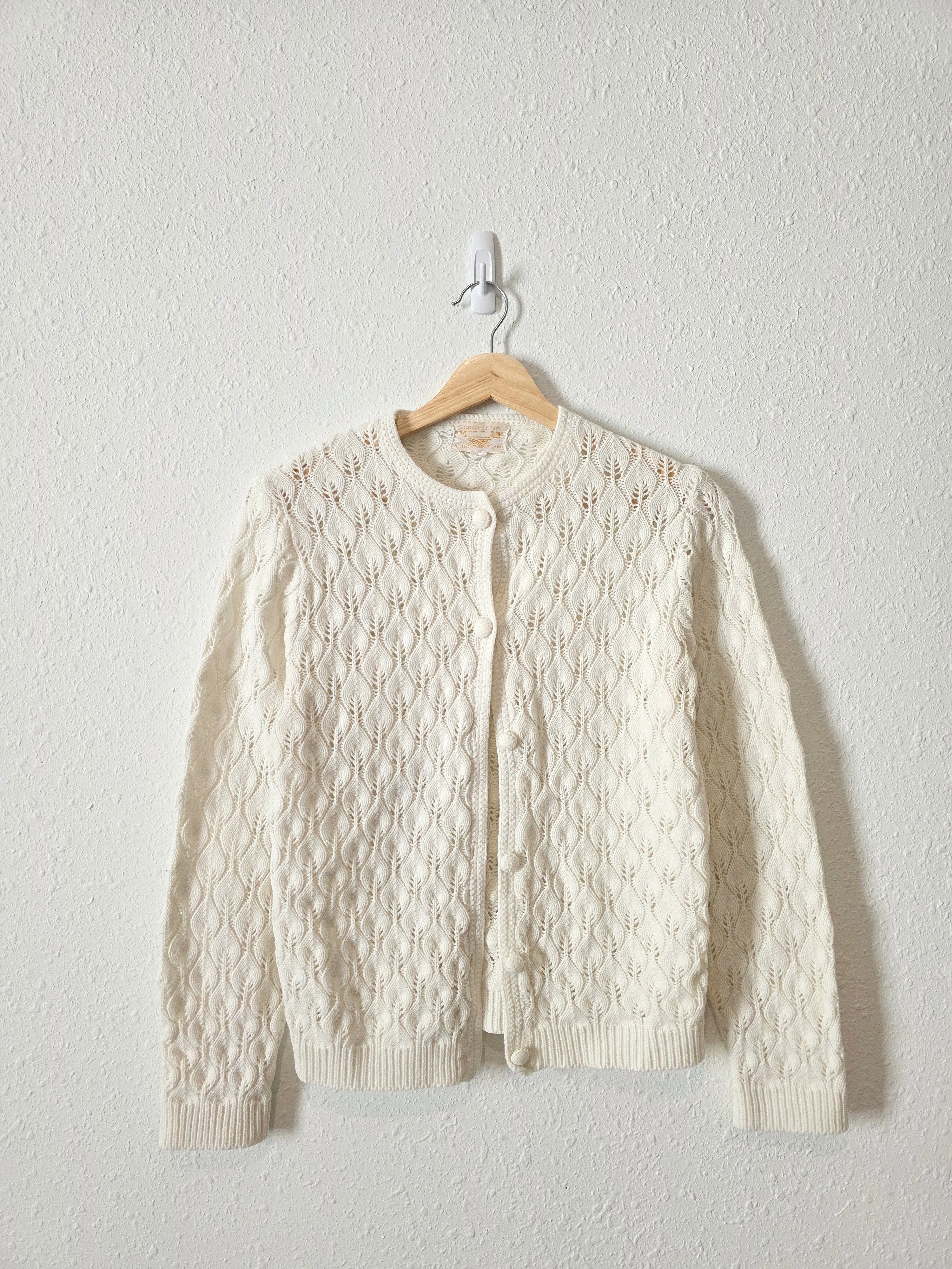 Vintage Textured Cardigan (XS)