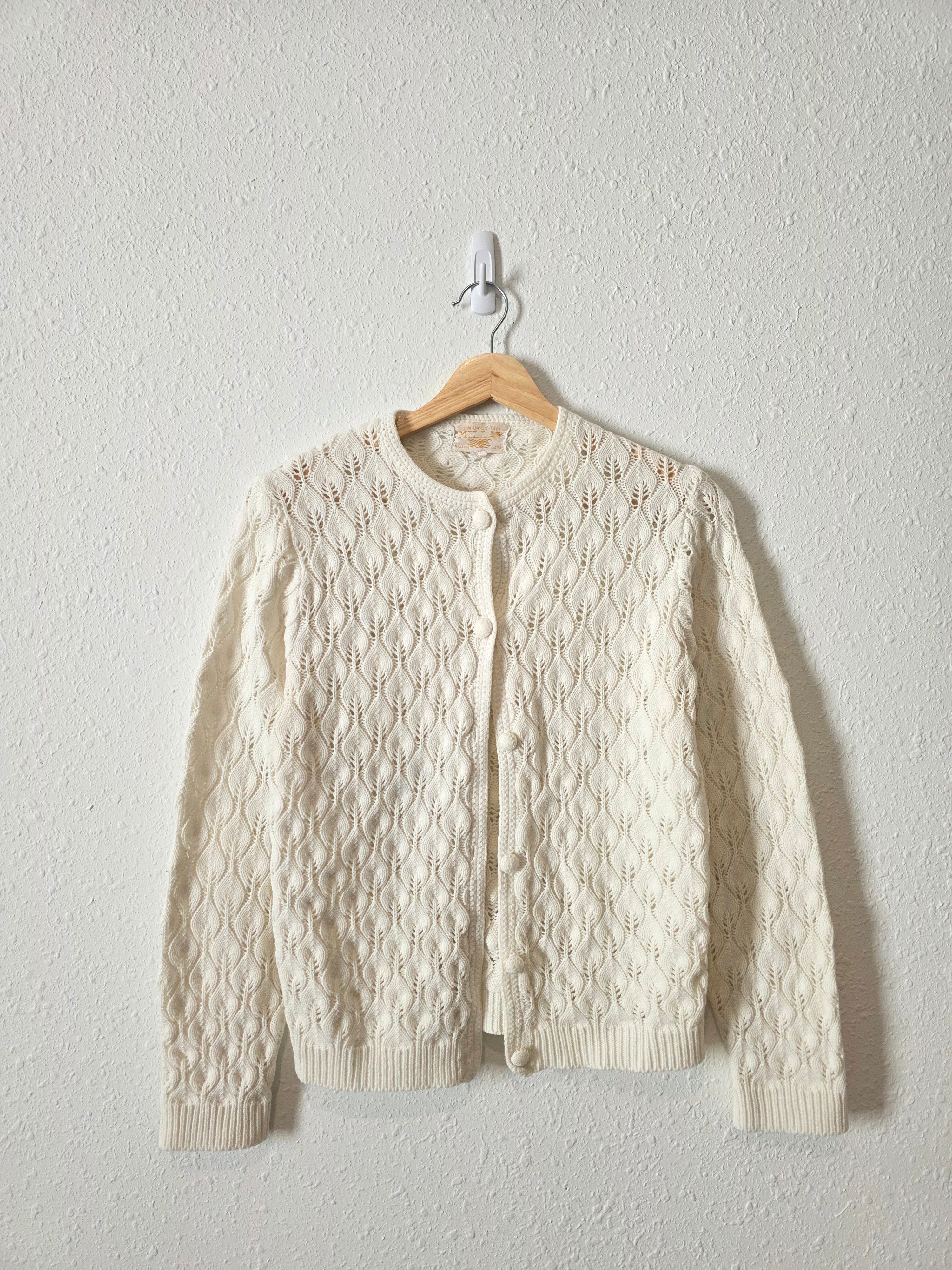 Vintage Textured Cardigan (XS)
