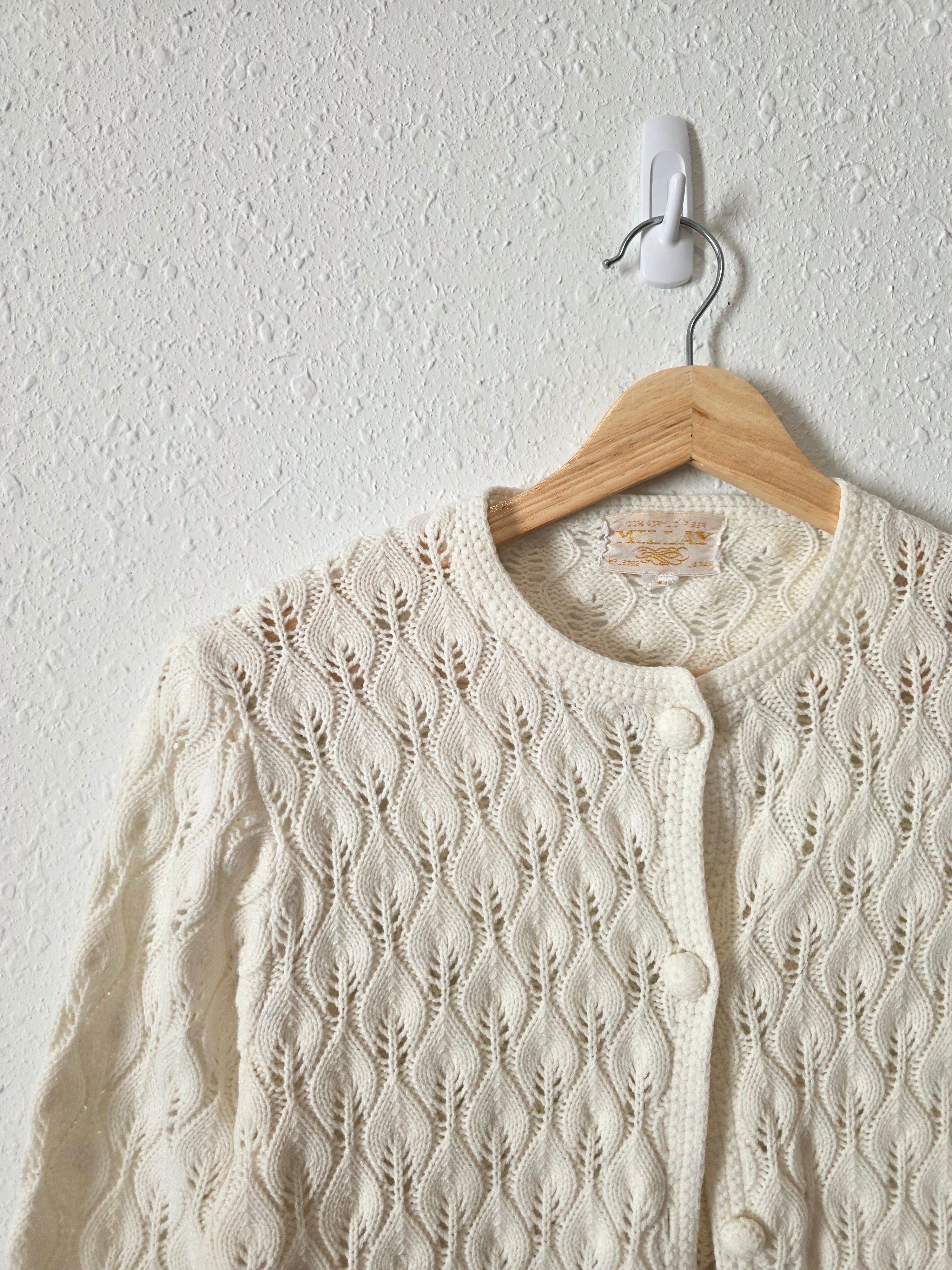 Vintage Textured Cardigan (XS)