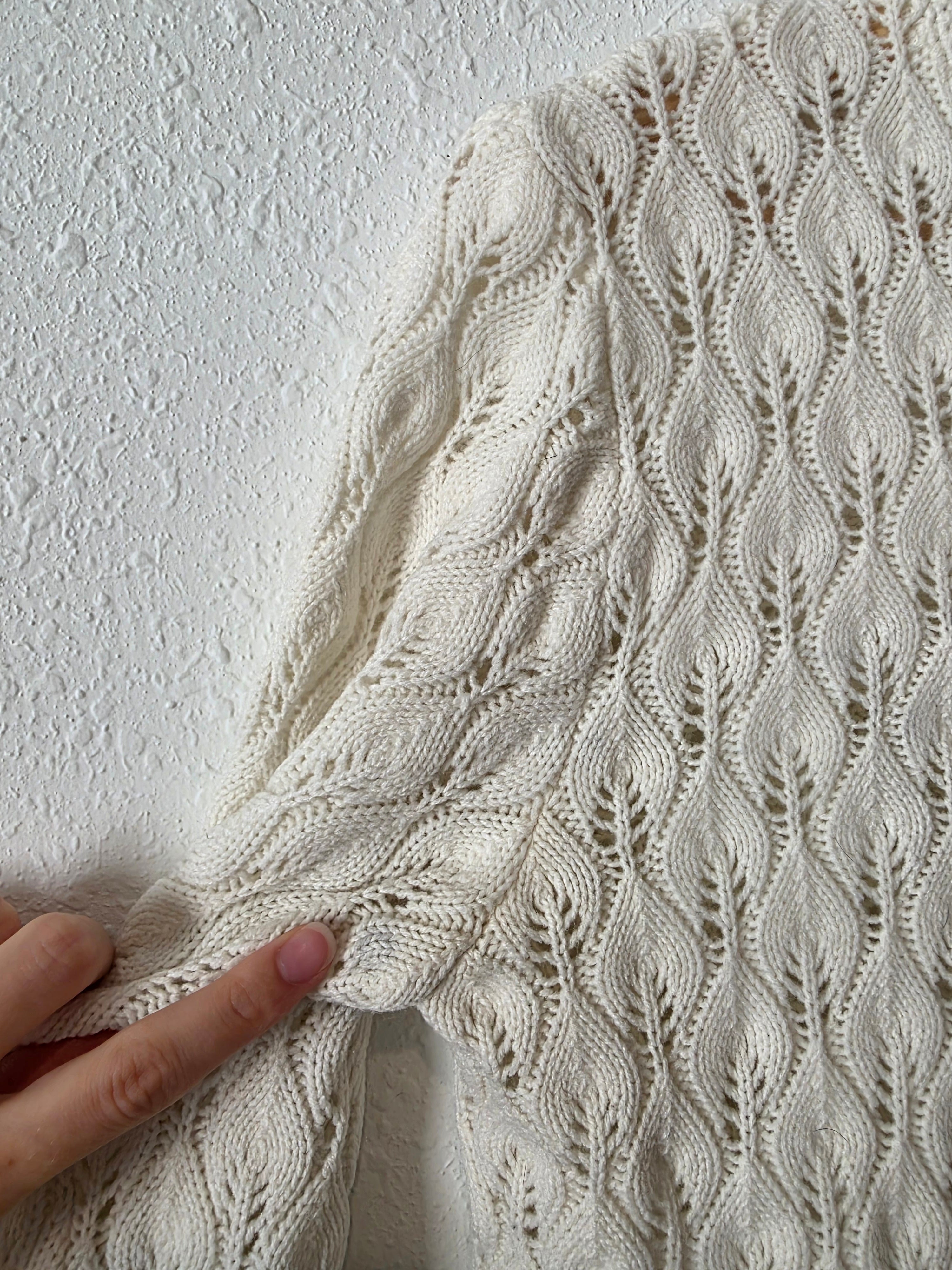 Vintage Textured Cardigan (XS)