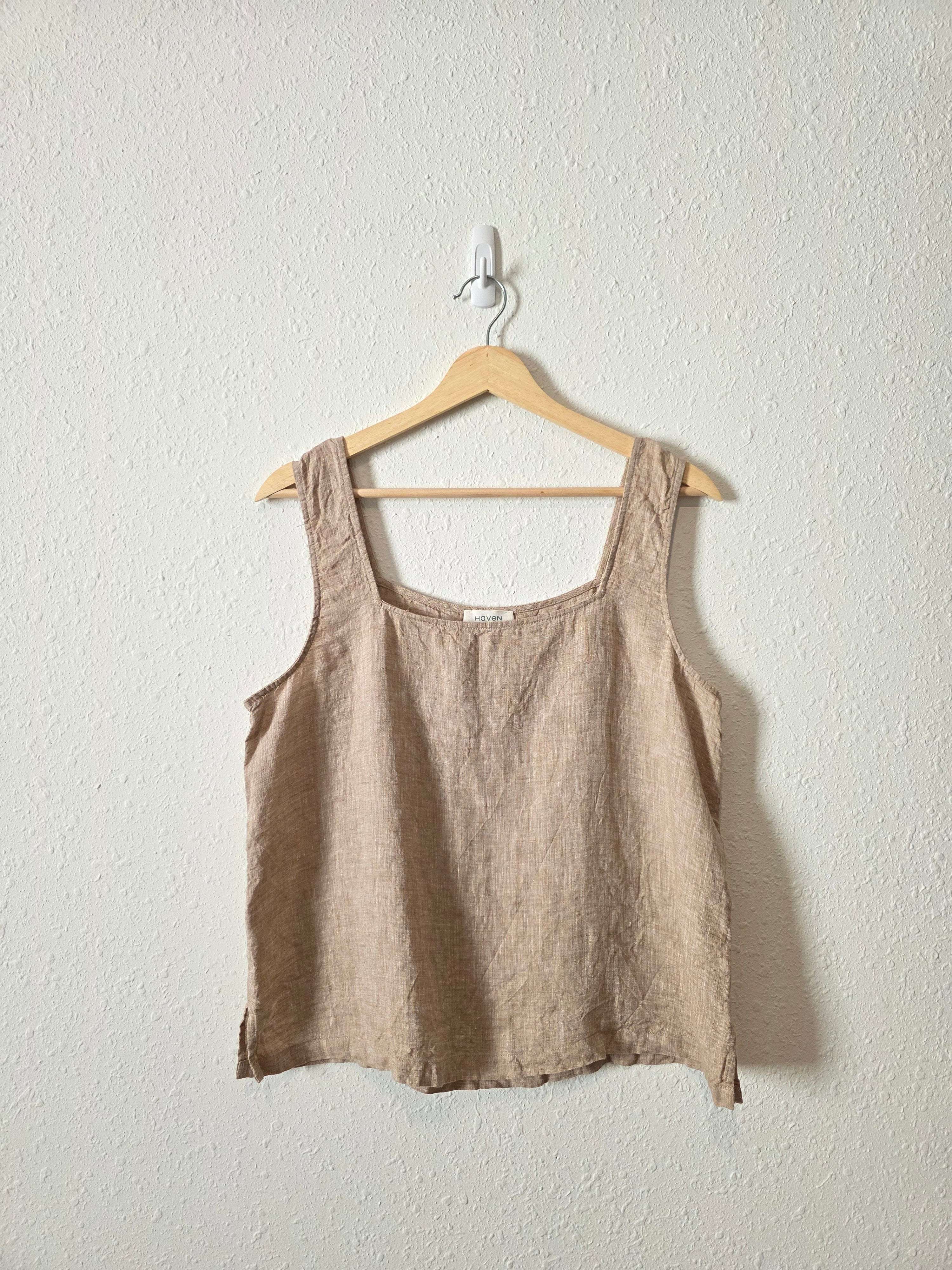 Haven Linen Squareneck Tank (M)