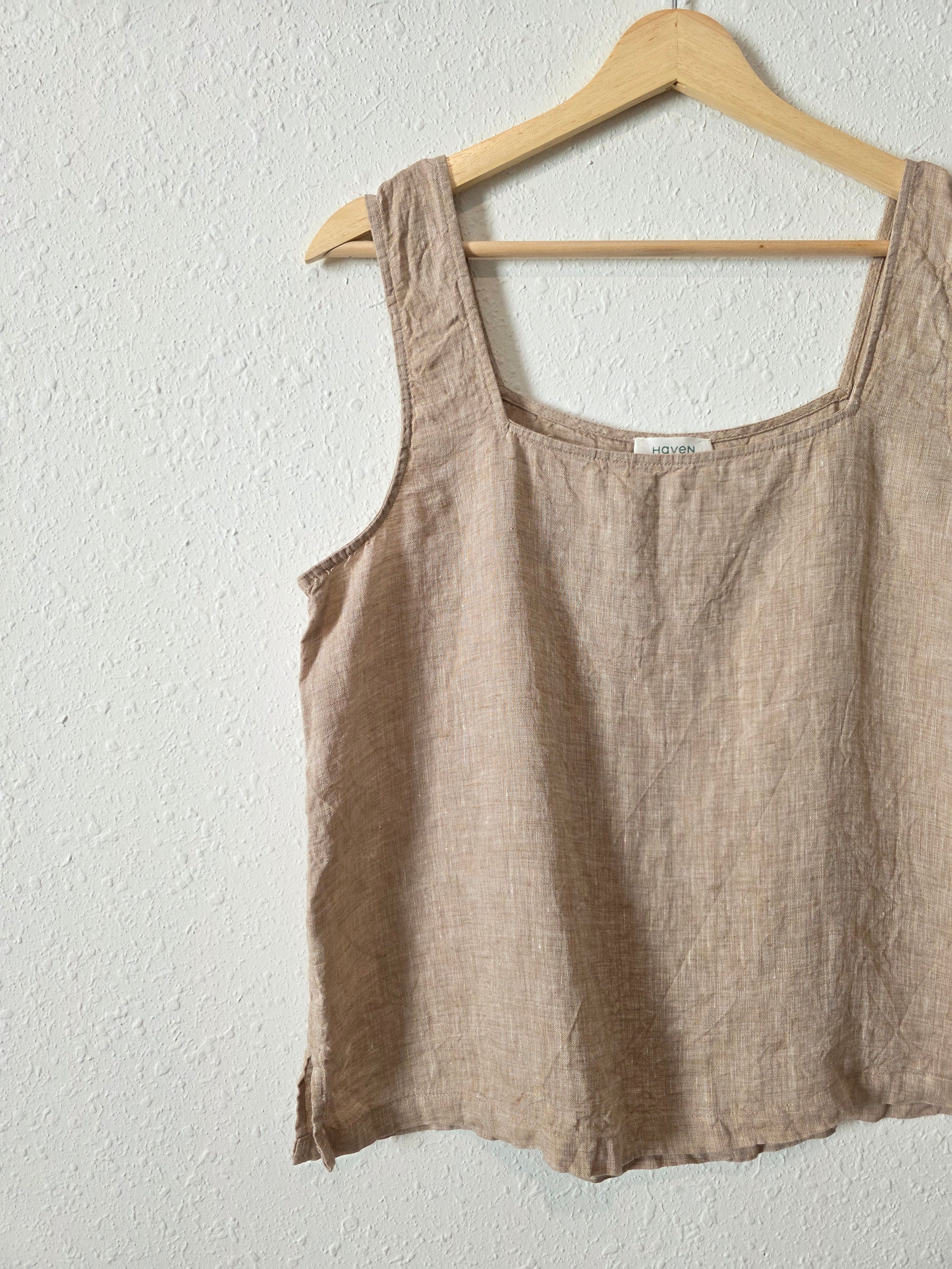 Haven Linen Squareneck Tank (M)